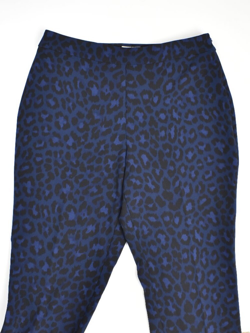 Kate Spade Wild Ones Blue Leopard Pants - 8 - Picture 3 of 6